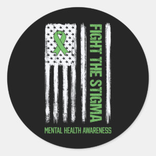 Sticker Rond Lutte contre la stigmatisation en santé mentale 3