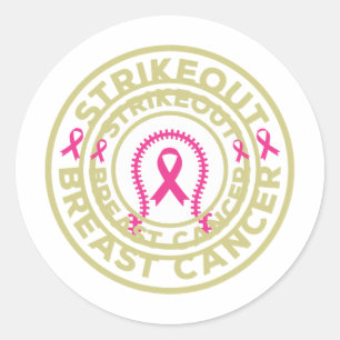 Sticker Rond Lutte contre le cancer du sein