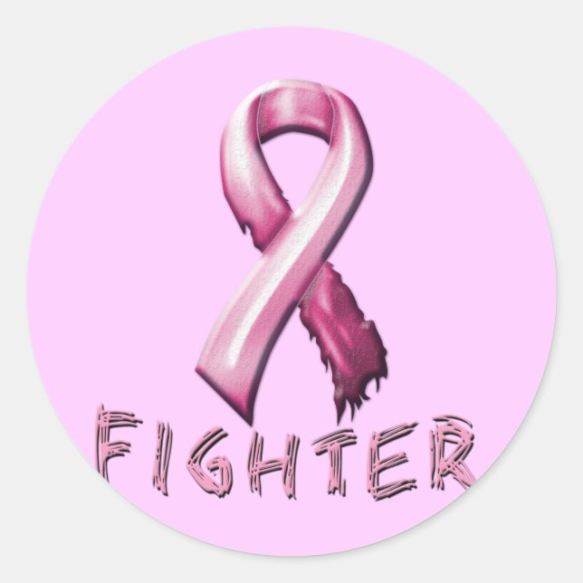 Sticker Rond Lutte contre le cancer du sein (Devant)