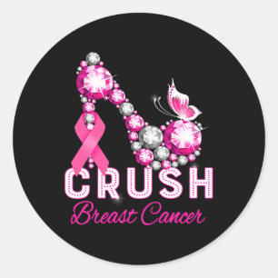Sticker Rond lutte contre le cancer du sein pour soutenir le ca
