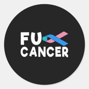 Sticker Rond Lutte contre le cancer Ruban 21