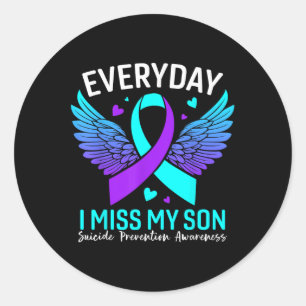 Sticker Rond Lutte contre le suicide