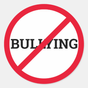 Sticker Rond Lutte contre l'intimidation