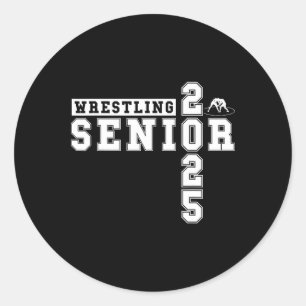 Sticker Rond Lutte de nuit senior lutte senior seniors 2025 Gra