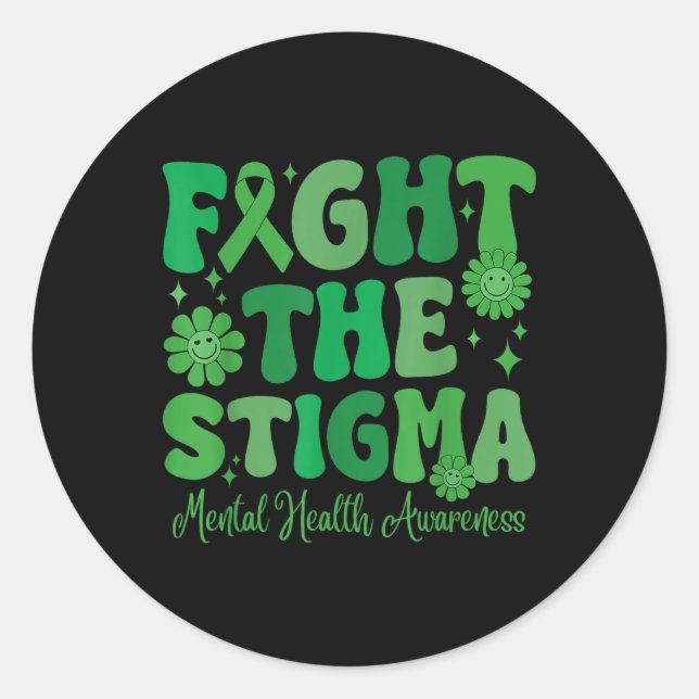 Sticker Rond Lutter Contre La Stigma Leopard Sensibilisation À  (Devant)