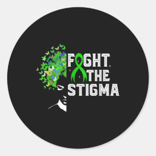 Sticker Rond Lutter contre la stigmatisation et la prévention d