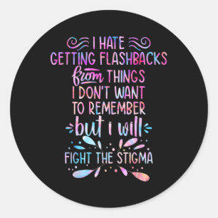 Sticker Rond Lutter contre la stigmatisation et la sensibilisat