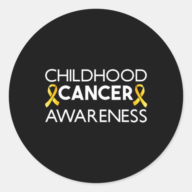 Sticker Rond Lutter contre le cancer chez les enfants Sensibili (Devant)