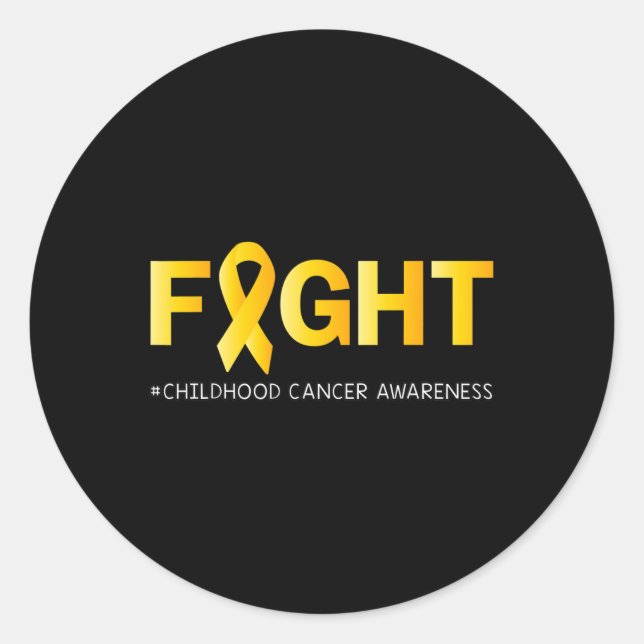 Sticker Rond Lutter contre le cancer chez les enfants Sensibili (Devant)