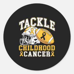 Sticker Rond Lutter contre le cancer de l'enfance Sensibilisati