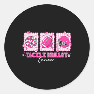 Sticker Rond Lutter contre le cancer du sein Sensibilisation Pi