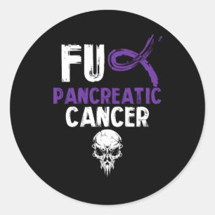 Sticker Rond Lutter Contre Le Cancer Pancréatique Combattre Le