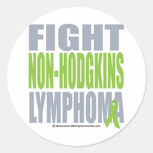 Sticker Rond Lutter contre le lymphome non hodgkins (Devant)