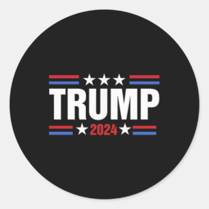 Sticker Rond Lutter contre les légendes ne meurt jamais Trump 2