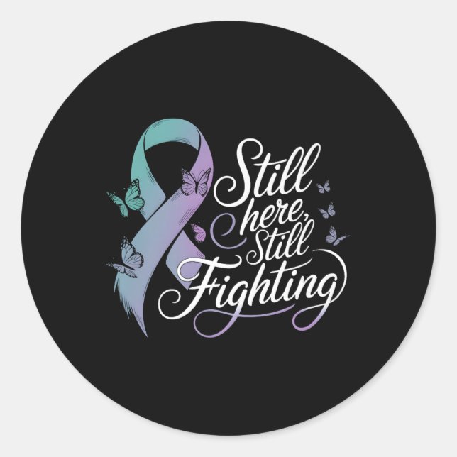 Sticker Rond Lutter toujours contre la prévention du suicide Be (Devant)