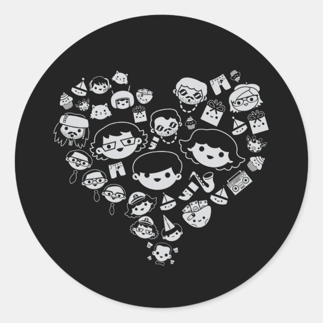 Sticker Rond Luv 2 (Devant)