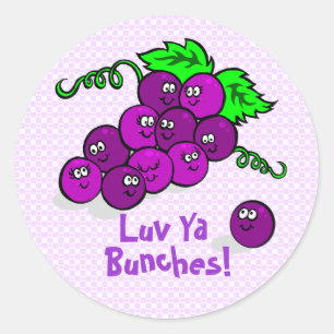 Sticker Rond Luv Ya Bunches !