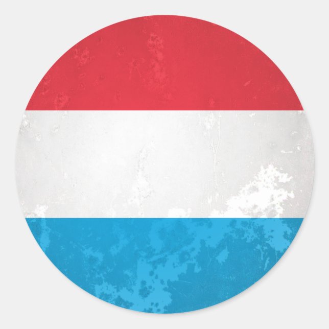 Sticker Rond Luxembourg (Devant)