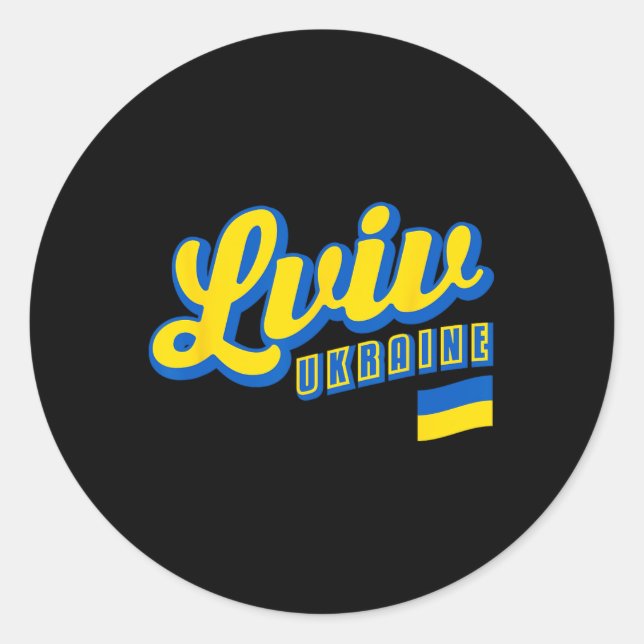 Sticker Rond Lviv Ukraine 1  (Devant)