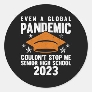 Sticker Rond Lycée 2023 Diplôme Diplômé