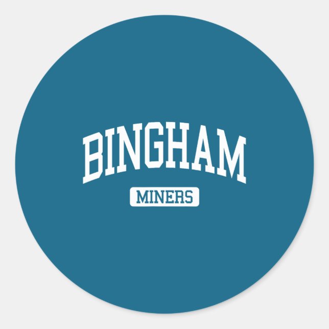 Sticker Rond Lycée Bingham High School Hs Sud (Devant)