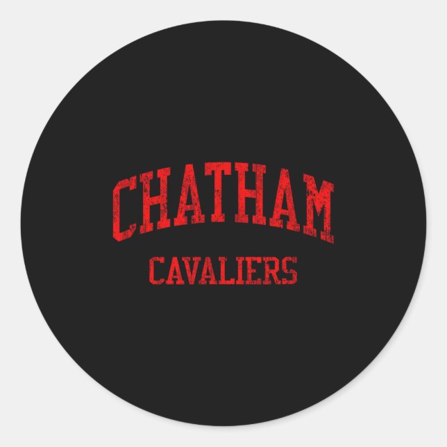 Sticker Rond Lycée Chatham Hs Chatham (Devant)