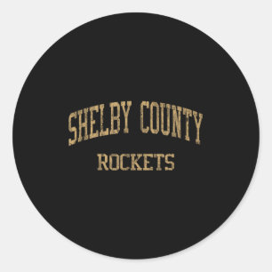Sticker Rond Lycée de Shelby County Hs Shelbyville Ky Vintage
