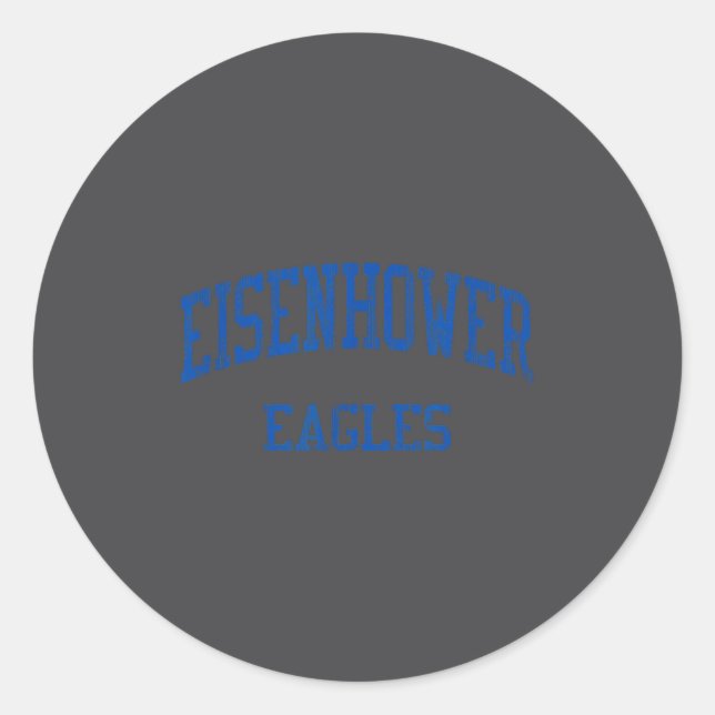 Sticker Rond Lycée Eisenhower Hs Shelby Township Mi Vinta (Devant)