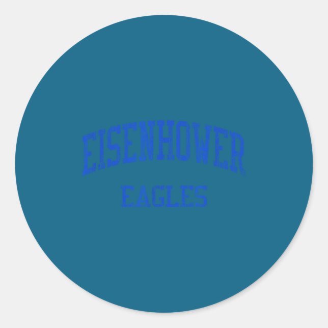 Sticker Rond Lycée Eisenhower Shelby Township Mi Vinta (Devant)