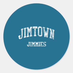 Sticker Rond Lycée Jimtown hs Elkhart en sports vintage