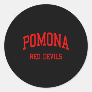 Sticker Rond Lycée Pomona hs pomona ca rétro