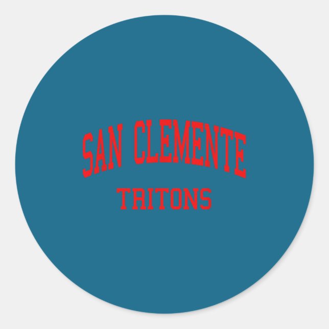 Sticker Rond lycée san clemente hs san clemente ca rétro  (Devant)