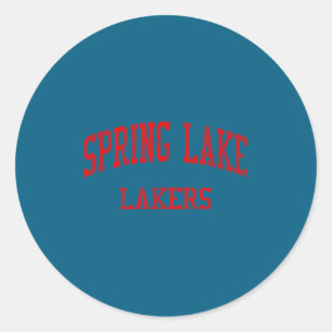 Sticker Rond Lycée Spring Lake hs spring lake mi vintage