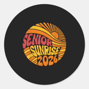 Sticker Rond Lycée Sunrise 2026 Lycée 12e douzième année
