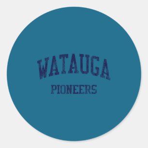 Sticker Rond Lycée Watauga hs boone nc sports vintage