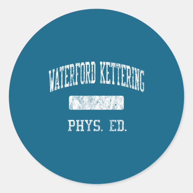 Sticker Rond lycée Waterford Kettering hs Waterford mi (Devant)