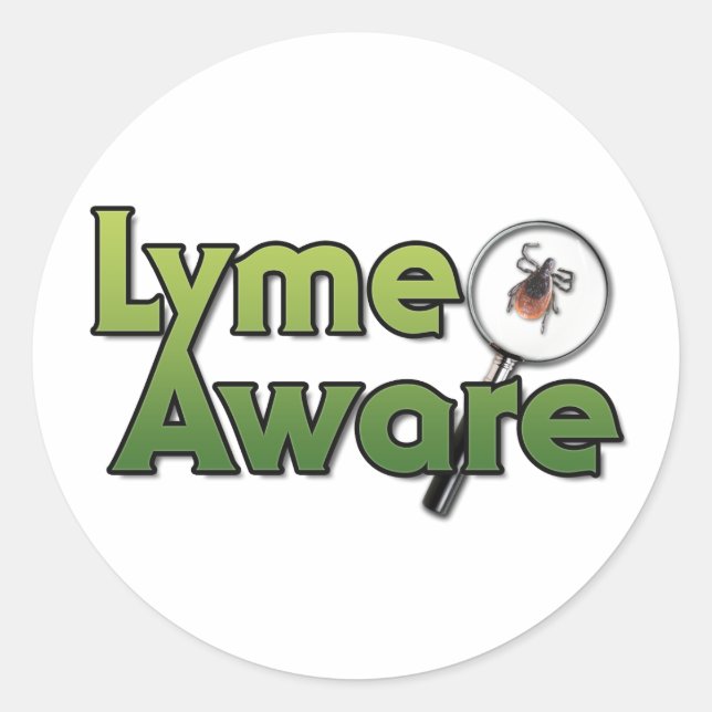 Sticker Rond Lyme Aware Gear (Devant)