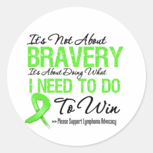 Sticker Rond Lymphome Cancer Battle