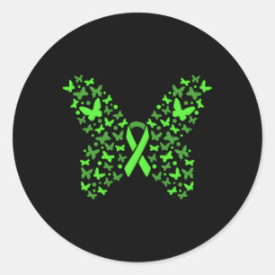 Sticker Rond Lymphome non Hodgkin Sensibilisation Beat Cancer C