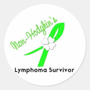 Sticker Rond Lymphome - survivant de Non-Hodgkins