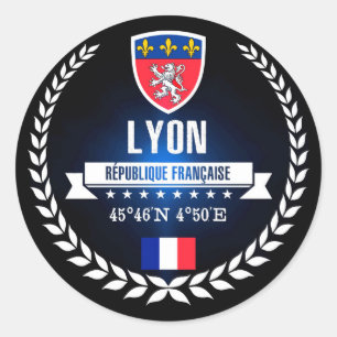 Sticker Rond Lyon