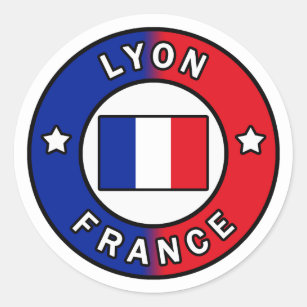 Sticker Rond Lyon France