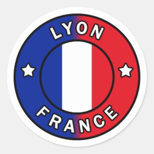 Sticker Rond Lyon France
