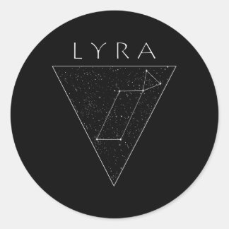 Sticker Rond Lyra Star Constellation Lyran Starseed