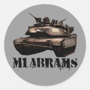 Sticker Rond M1 Abrams