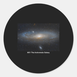 Sticker Rond M31 La galaxie Andromeda