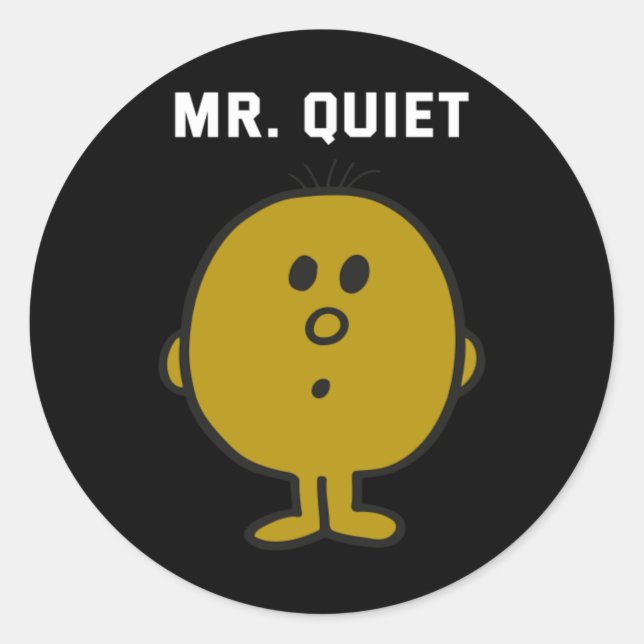Sticker Rond M. Conception silencieuse (Devant)