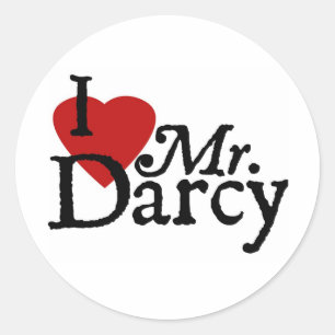 Sticker Rond M. Darcy d'AMOUR de Jane Austen I