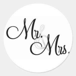 Sticker Rond M. et Mme Cupcake Toppers
