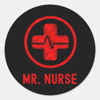 Sticker Rond M. Nurse